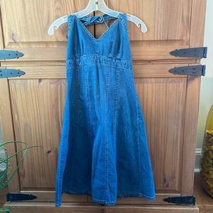 Denim Halter Dress